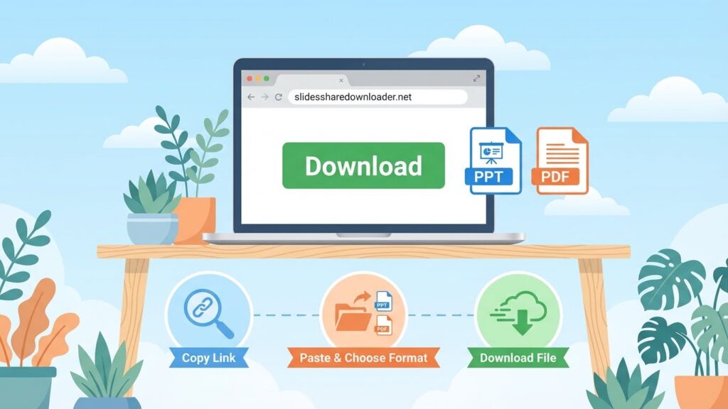 Free SlideShare downloader tool to save PPT, PDF, and documents offline